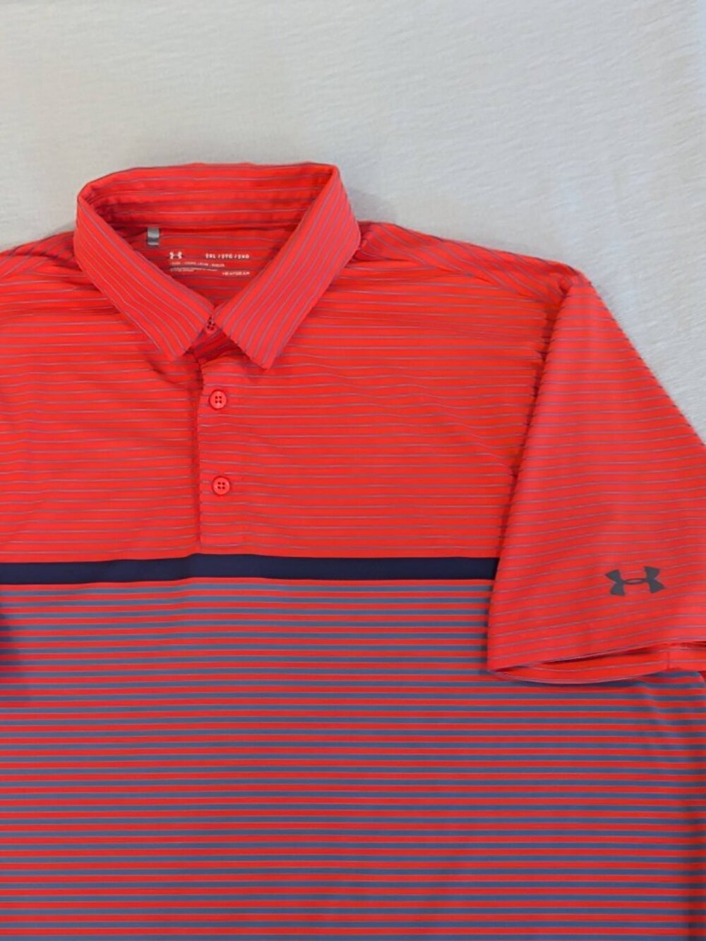 Under Armour Matchplay Striped Performance Polo